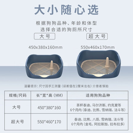 内行人揭秘萌嘟星宠 狗厕所冲水宠物狗狗用品小中型犬便盆 蓝色大号评测入手好不好？质量好吗新手必看！