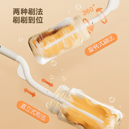 全新揭秘贝亲 (Pigeo) 奶瓶刷 海绵奶瓶刷 360度旋转 奶瓶清洁 EA1感受如何？评测三周感受告知！