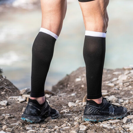 亲身揭秘COMPRESSPORT 马拉松装备R2V2运动机能压缩小腿套  跑步骑行护腿套篮球护腿可以买不？用了一周感受告知！