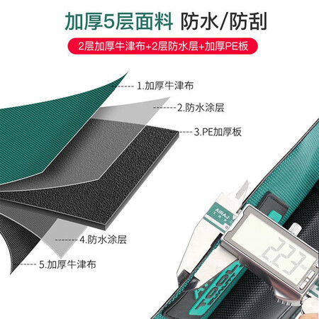 深度使用体验艾瑞泽电工工具包加厚牛津布塑胶底防水收纳包维修安装帆包大容量手提包便使用心得如何？用了三星期经验分享！