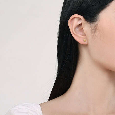 谁来说说周六福珠宝 海星 黄金耳钉女款足金999黄金耳饰 计价AA质量真的好吗？半年使用感受曝光！！