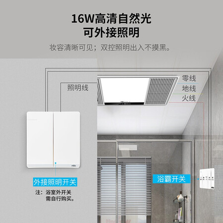 良心剖析雷士（NVC） 风暖浴霸双电机 取暖器排气扇照明一体 暖风机适用于集成吊顶口碑评分如何？消费者反馈如何？！