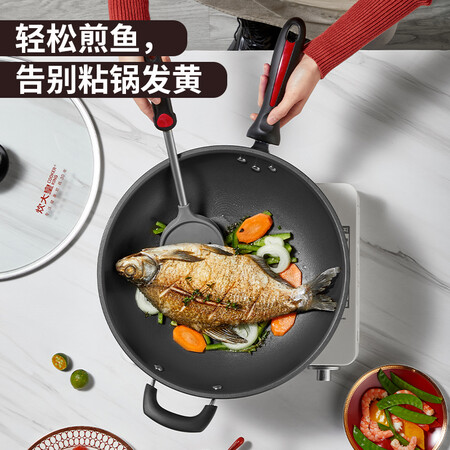 分析实情爆料炊大皇炒锅少油烟不粘炒菜锅电磁炉明火通用赠送木铲CKN4634BF评测入手好不好？不看都不知道！