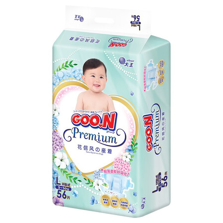 达人曝光大王GOO.N 花信风纸尿裤 L56片(9-14kg)尿不湿婴儿 超薄真实使用评测？用了一星期感受告知！