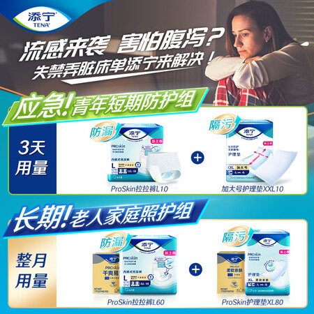 认真分析添宁（TENA）基本型护理垫XL5片 （尺寸：6090cm）老人失禁可以买不？就是这样的吧！