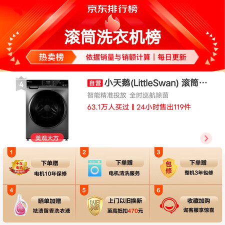 请教说说小天鹅TG100VT616WIADY-T1B销量如何？1个月感受揭秘比较！