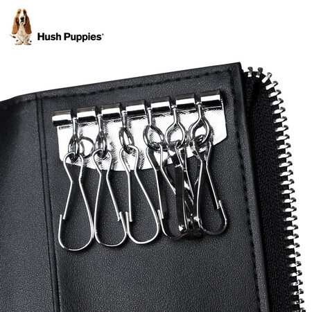 了解吐槽暇步士（Hush Puppies）钥匙包男士外置卡片位卡包随身便携钥匙扣优缺点分析参考，说说二个月感受告知！