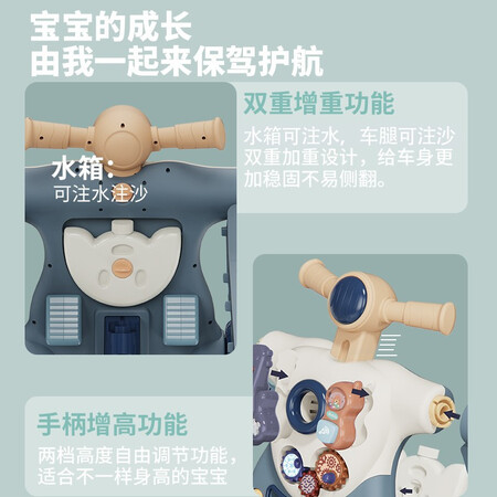 嘻优米婴儿学步车手推车防o型腿平衡车儿童防侧翻多功能优缺点分析参考_http://www.meifudie.com_好物_第5张