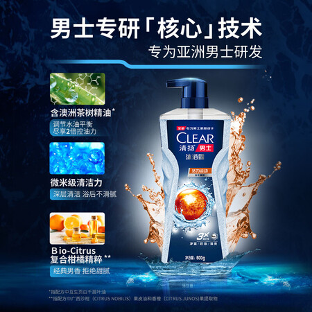 高手评测清扬（CLEAR）男士沐浴露套装 活力运动600g+100g赠冰凉质量靠谱不？评测真相评价！
