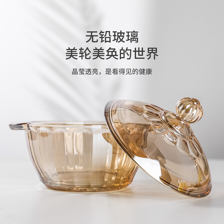 亲身说说乐唯诗（NERVISHI） 玻璃碗透明大碗带盖耐热煲耐高温煲茶色碗汤炖锅家用多感觉真的好吗？你们认为性价比高吗？！