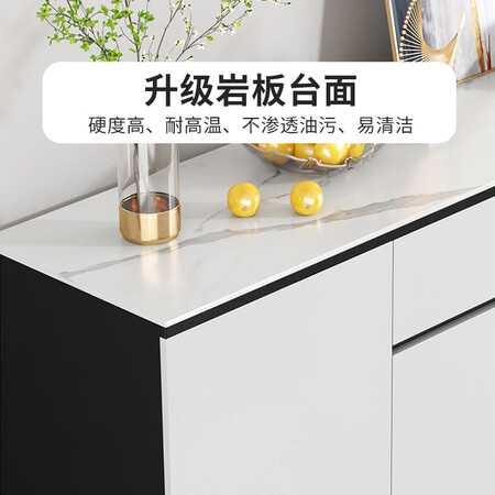 讨论感受诗萱心诺 岩板餐边柜酒柜碗柜现代简约厨房碗柜客厅边柜北欧储物柜靠墙家用用户反馈如何？半年分享感受！