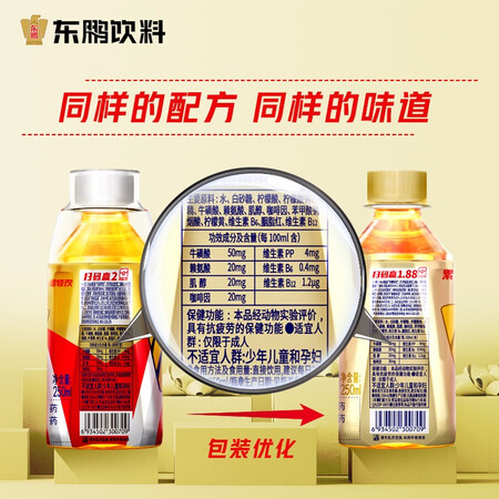 分析体验评测东鹏特饮 有奖版 维生素功能饮料 250ML6瓶包 便携装评测好不好？吐槽两个月感受分享！
