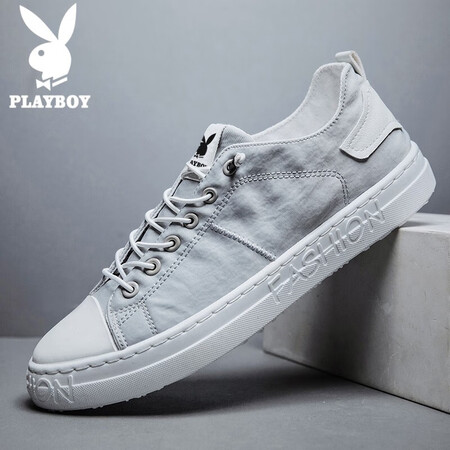 良心点评说说花花公子（PLAYBOY）帆布鞋男鞋2023春夏季休闲鞋男士百搭板鞋潮流鞋子值不值得入手？使用两星期真相分享！