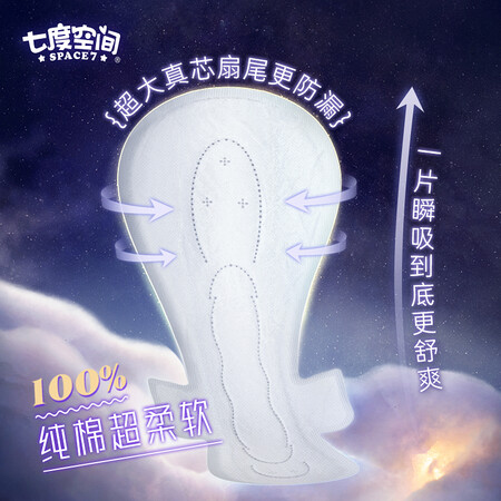 真实反馈一下七度空间（SPACE 7）少女纤巧 100%纯棉 甜睡量多 超特到底怎么样？使用后的评价！