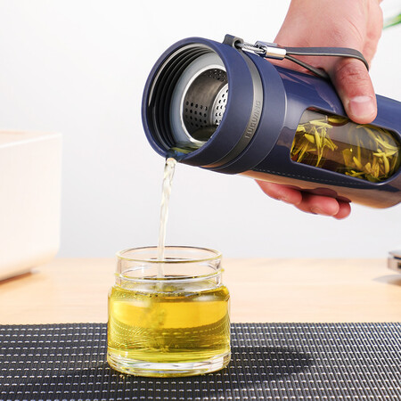 请问分析富光泡茶师系列双层透明茶水分离杯办公玻璃茶杯灰色34性价比高不？交流三个月心得分享！
