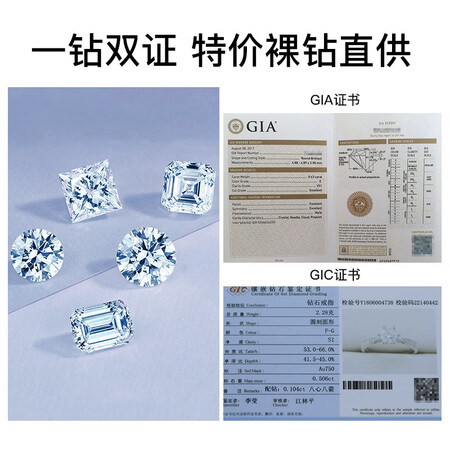 讨论感受喜钻  GIA裸钻定制钻石戒指求婚结婚克拉钻戒女30分50分1克拉给说说好不好？用过的朋友说一下吧！