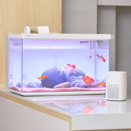 真实评测一下画法几何智能生态鱼缸S600客厅金鱼缸水族箱米家App可控带说说优缺点如何？网上购买质量有保障吗！