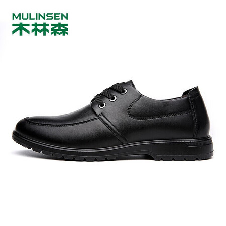 认真分析木林森（MULINSEN）男鞋商务韩版简约日常休闲单鞋 黑色 42码性价比高不高呢？优缺点吐槽揭秘！