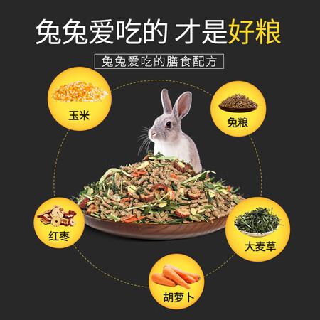 请问点评华畜 兔粮幼兔成兔宠物兔子粮食荷兰猪饲料粮食大袋提摩西草 精品豪华兔粮参数怎么样？买家入手使用1个月反馈！