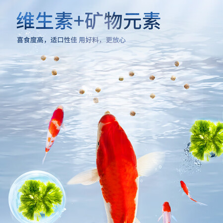 亲身解密华畜 锦鲤鱼粮观赏鱼食鱼色扬饲料血鹦鹉鱼粮金鱼罗汉鱼粮螺旋藻粉增色颗粒功能如何？了解两周心得分享！