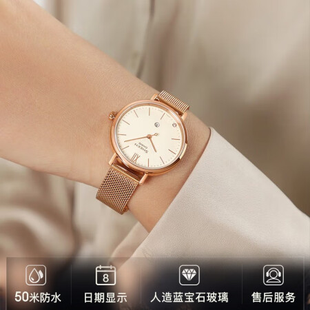 卡西欧（CASIO）女表shee系列钢带蜜桃金蓝宝石镜评测质量如何呢_http://www.meifudie.com_好物_第3张