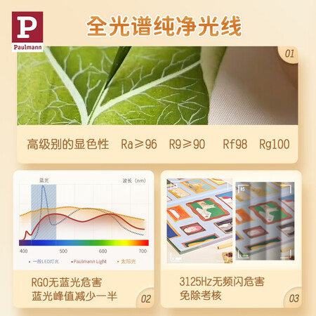 PaulmaP 德国柏曼护眼吸顶灯 全光谱超薄吸顶灯儿童房书评价真的好吗_http://www.meifudie.com_好物_第5张
