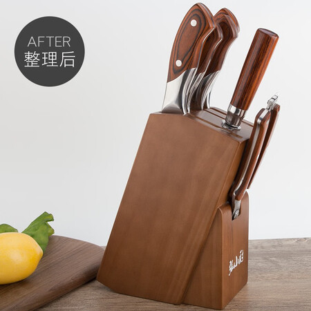 使用后体验张小厨刀架刀具收纳架家用木头实木置物架用品盒子刀箱水果刀评价真实好吗？优缺点曝光真相！