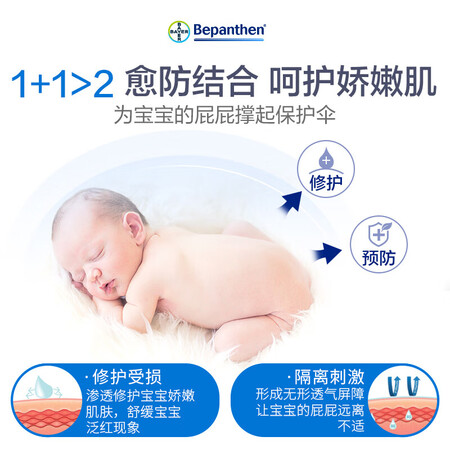 请教大佬Bepathe拜耳护臀膏贝乐欣新生婴儿护臀膏霜宝宝屁屁乐膏100g支 德国进使用感受分享？质量反馈评测实际情况！！