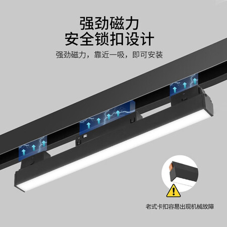 优缺点解密明装极窄磁吸轨道灯白色暗装无边框嵌入式无主灯客厅灯餐厅卧质量评测好不好用？了解两个月心得分享！