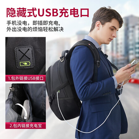 质量报告CROSSGEAR 瑞士军士刀双肩包背包男大容量笔记本电脑包商务旅测评下质量如何？求助说说看值得入手吗！