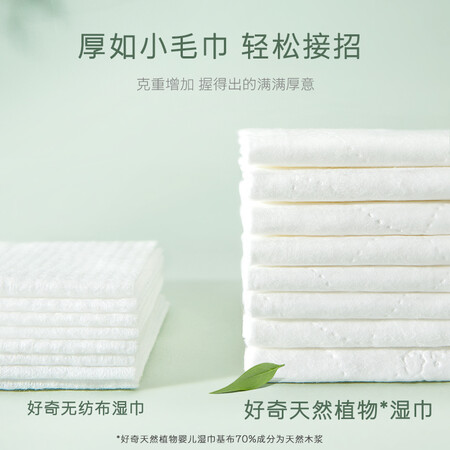 全新评测揭秘好奇（Huggies）atural天然植物小森林湿巾80抽6包超厚质量好不好？用过的点评一下呗！