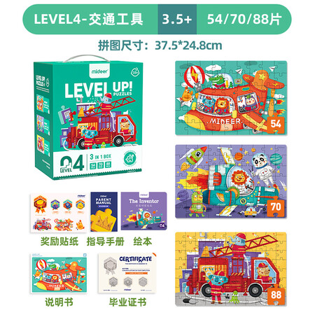 对比分析弥鹿（MiDeer）儿童拼图玩具宝宝幼儿早教进阶纸质大块质量让人放心吗？吐槽一星期感受分享！