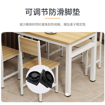 请问剖析AEY 食堂餐桌椅组合家用饭桌钢木快餐桌子4人6人桌子 1到底如何？吐露实情曝光使用心得！！