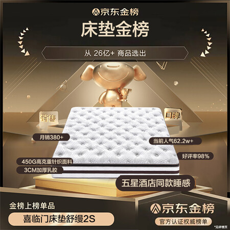 综合体验喜临门床垫 进口加厚乳胶 独袋弹簧家用软垫抗菌防螨床垫真实体验爆料？老司机透漏评测！！