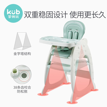 全新评测揭秘可优比（KUB）多功能婴儿餐椅吃饭餐桌椅儿童学习书桌座感觉如何？图文评测吐槽质量如何！