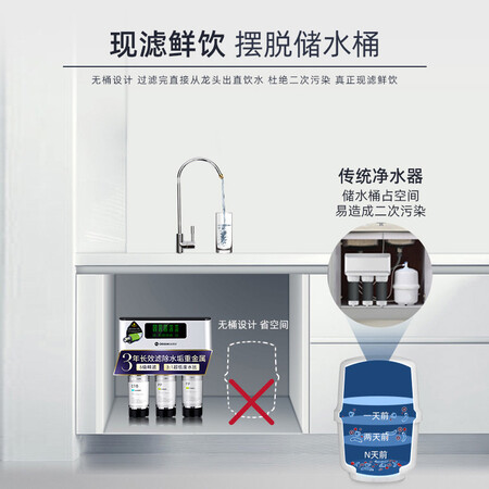 碧水源净水器直饮纳滤净水机800G厨下式D728怎么样?谁用过评价?