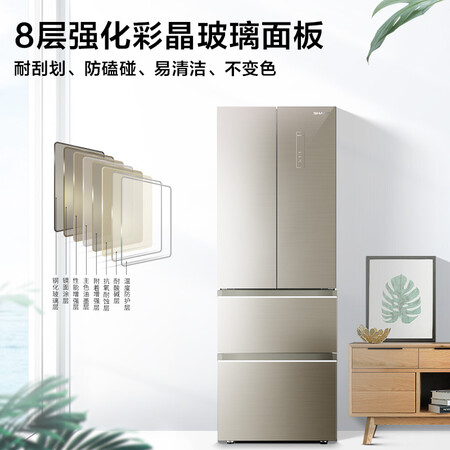 夏普332升 法式四门全风冷冰箱怎么样?上档次吗?