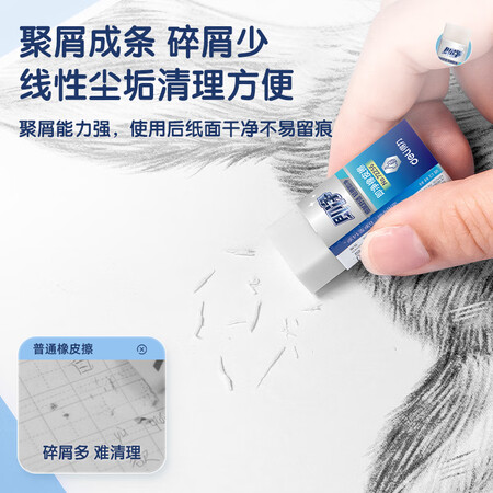 口碑吐槽得力(deli)6块即净橡皮擦 超洁净易擦少屑 美术专业绘图橡皮  简约办公质量究竟如何呢？说说两星期真相分享！