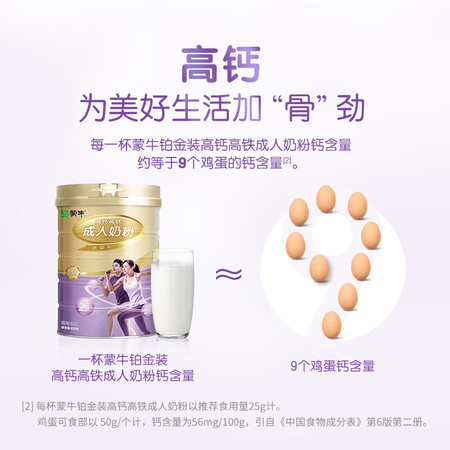 详细内幕剖析蒙牛 铂金装 高钙高铁成人奶粉800g 全家奶粉 营养早餐冲饮使用后评测？入手前要知道！