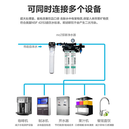 爱惠浦Coldrik2-MC2净水量3300L直饮净水器怎么样?性价比高吗?