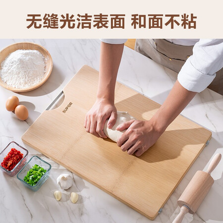 内行人解密苏泊尔SUPOR 天然整竹砧板切菜板加大双面可用家用案板使用后评测？探讨揭秘真实使用体验！