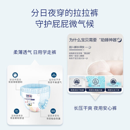 优缺点体验露安适（Lelch）婴儿纸尿裤拉拉裤尿不湿干爽透气尿不湿口碑如何？用了一周感受分享！