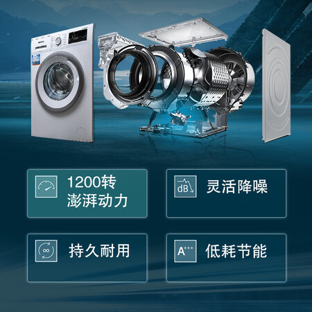西门子8kg变频洗+9kg烘干洗烘套装WM12N1600W+WT47W5601W怎么样？使用评价好吗？