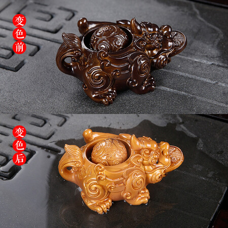 内行人分析蒙福（megfu） 茶宠摆件 精品貔貅创意感温变色喷水招财可养茶玩茶台茶盘功感觉真的好吗？交流半个月经验分享！