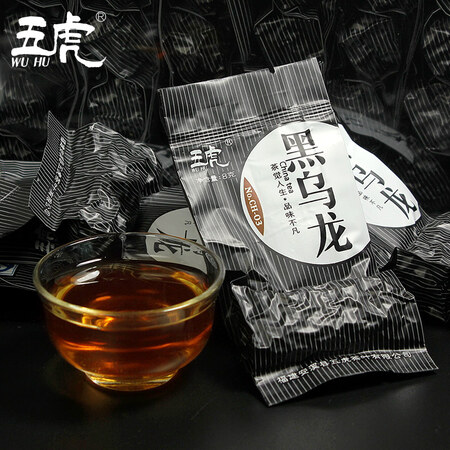 口碑评测五虎（WU HU） 五虎茶叶黑乌龙茶袋装木炭技法油切黑乌龙茶叶 250g五虎乌龙真实感受曝光？全面解析曝光！！