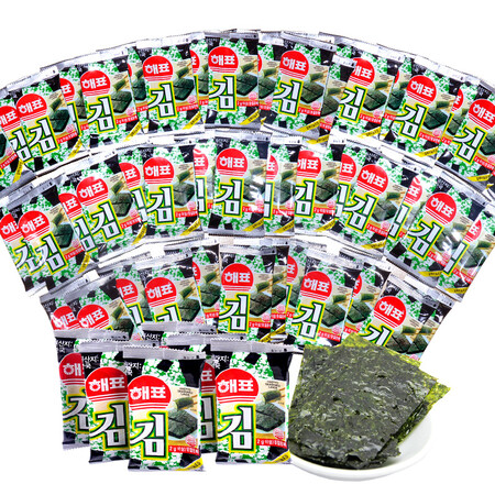 海牌菁品 韩国进口 原味海苔2g32包 饭团寿司年货零食送真实感受曝光_http://www.meifudie.com_好物_第5张