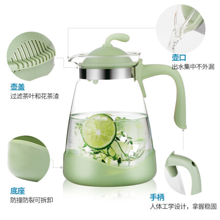 紫丁香 凉水壶耐热玻璃杯子冷水壶果汁壶加厚玻璃杯茶具质量评测好不好用_http://www.meifudie.com_好物_第2张