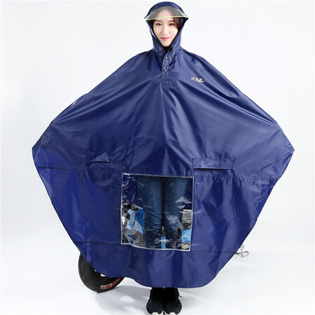 达人点评天堂 透明大帽檐电动车雨披N151藏青色均码能入手吗？评测感觉真的好吗！！