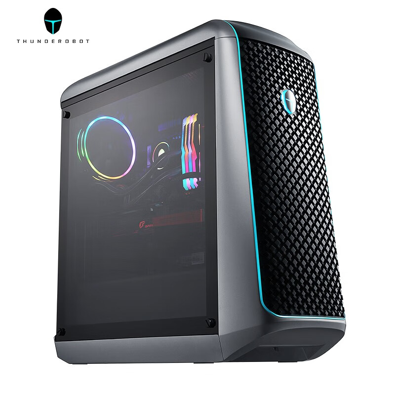 雷神thunderobot911黑武士三水冷赛博朋克游戏台式电脑主机
