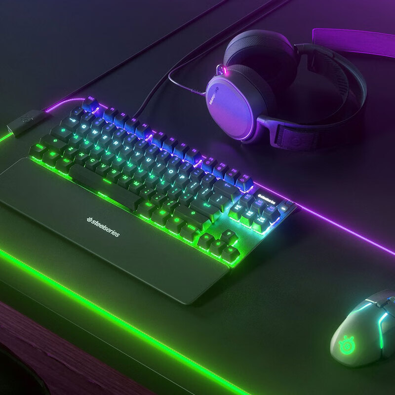 赛睿(steelseries) apex pro tkl 黑色 可调触发键程 oled免驱调节 80